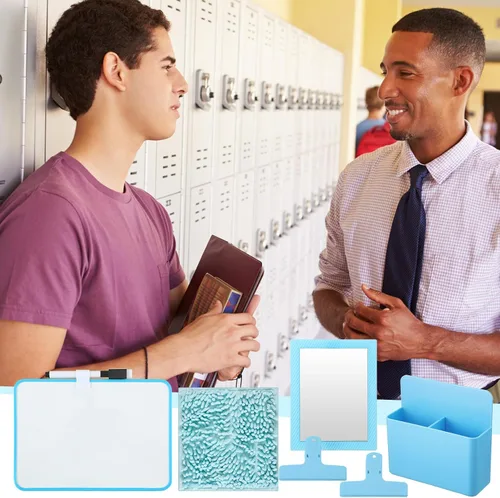 Miniatura 7 de Sintuff Kit de accesorios magnéticos de 6 piezas para casillero de regreso a clases, suministros de decoración para niños y niñas con pizarra blanca