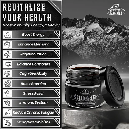 Miniatura 3 de Shilajit Pure Himalayan Organic - Pure Himalayan Shilajit Supplement - Original Shilajit for Men Pure Shilajit Resin