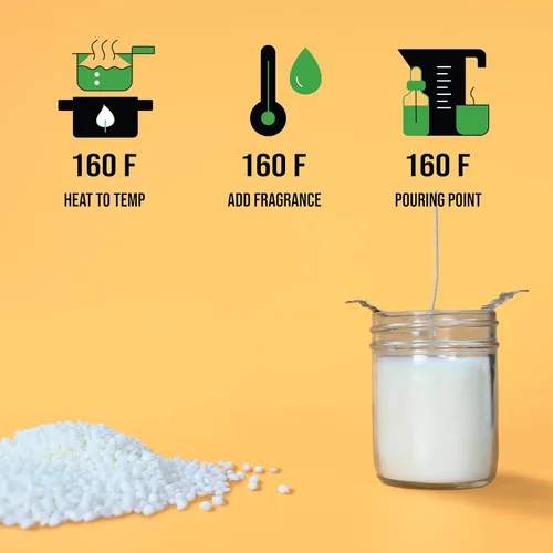Miniatura 5 de American Soy Organics Cuentas de Cera de Soja 100% del Medio Oeste para Hacer Velas - Suministros Naturales para Hacer Velas - Libre de Parafina