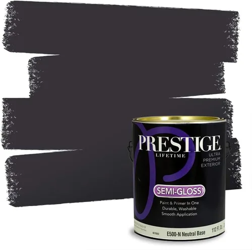 Miniatura 155 de Prestige Paints - 2 en 1, pintura base y pintura de exterior, P500-N-SW7020 SW6991-PCM