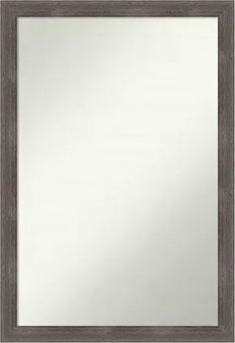 Miniatura 369 de Amanti Art Espejo personalizado, espejo de baño gris plomo a rayas, espejo de pared o espejo de tocador de baño sobre el fregadero