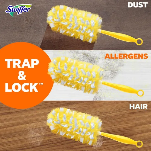 Miniatura 8 de Swiffer Recambios para plumeros resistentes para mascotas, plumeros multisuperficie 360 con protección contra olores Febreze, 11