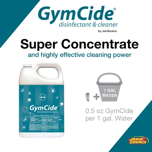 Miniatura 3 de GymCide - Desinfectante concentrado y limpiador para equipos de gimnasio, cascos deportivos, esterillas de yoga, vestuarios y centros de terapia