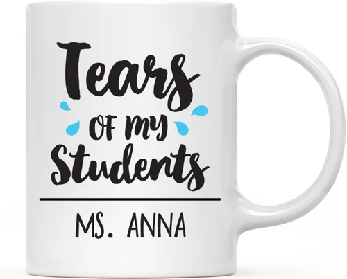 Miniatura 8 de Andaz Press Taza de café personalizada de agradecimiento a los profesores, tazas lindas para regalos para profesores para mujeres, nombre