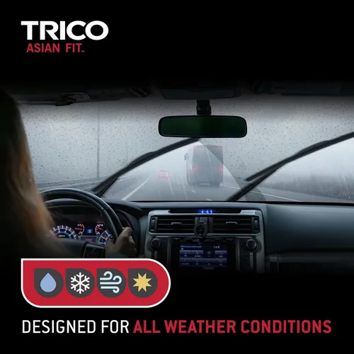Miniatura 4 de TRICO Solutions™ Asian Fit - Limpiaparabrisas de repuesto automotrices de alto rendimiento de 24 y 18 pulgadas, paquete de 2, para modelos selectos