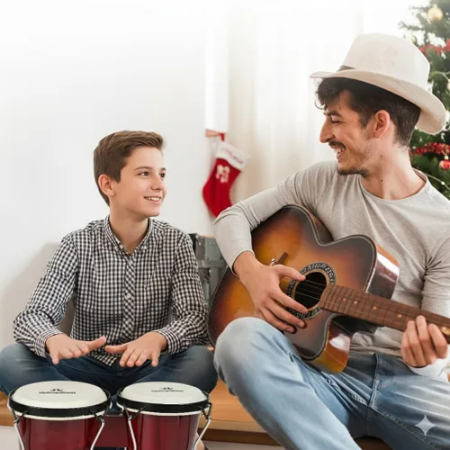 Miniatura 2 de Bongo - Juego de batería para adultos, niños, principiantes, profesionales, embalaje mejorado, juego de instrumentos de percusión sintonizables de 6