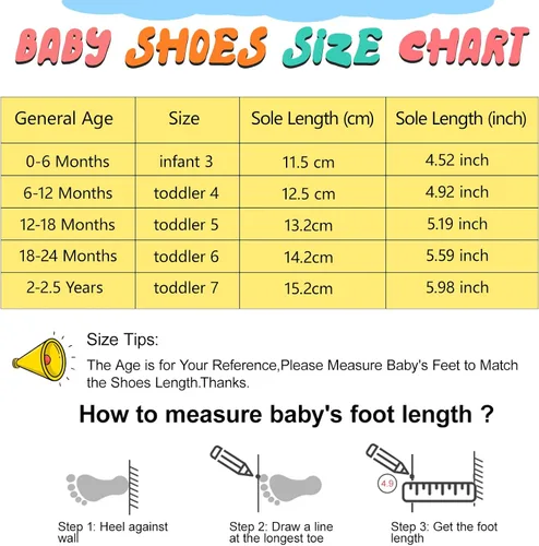 Miniatura 6 de JOINFREE Zapatillas para bebés y niñas, transpirables, zapatos antideslizantes para el primer camino, zapatos de cuna para interiores y exteriores