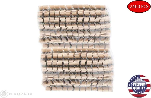 Miniatura 3 de Eldorado Pinzas para ropa, madera ntural estándar, a prueba de manchas, 3 pulgadas, paquete de 2400 unidades, para uso diario, ropa, toallas