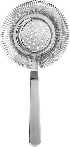 Miniatura 16 de Homestia Colador de cóctel, colador clásico Hawthorne de acero inoxidable con mango largo, colador de bebidas para bartenders profesionales, resorte