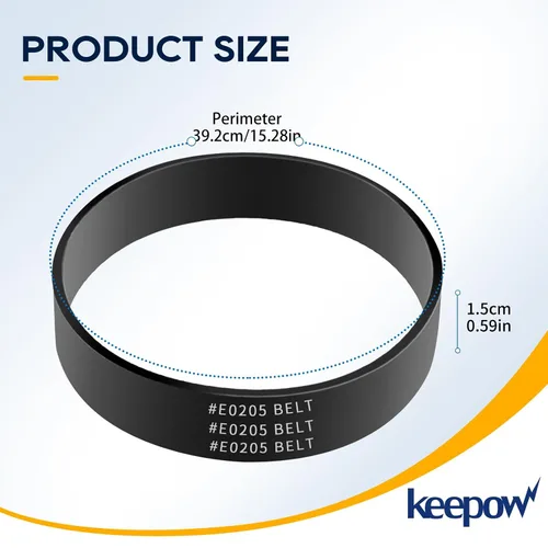Miniatura 3 de KEEPOW Correa de vacío compatible con correa de vacío Eureka, parte E0205 Power Speed Vacuum, apto para Eureka modelo NEU280, NEU182A, NEU202