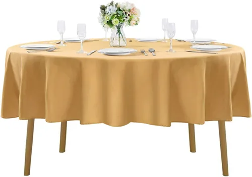Miniatura 88 de Cupuamon - Mantel rectangular de 60 x 84 pulgadas, tela de poliéster lavable para decoración de bodas, fiestas, cenas y banquetes