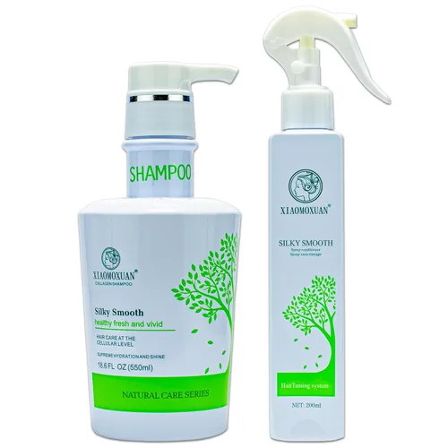 Xiaomoxuan Juego de champú y acondicionador orgánico de árbol de té sin parabenos y sulfatos – Set de productos naturales de belleza y cuidado