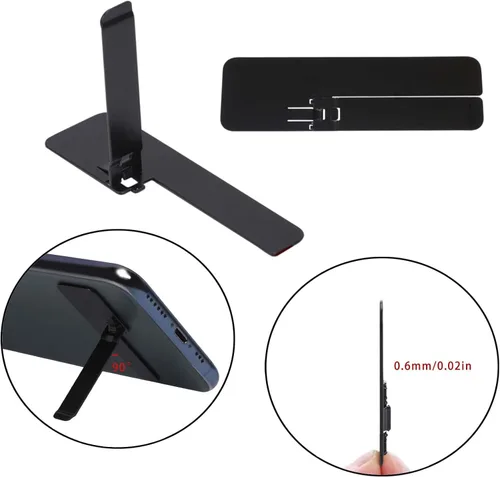 Miniatura 2 de KALIONE 3 soportes invisibles ultrafinos para teléfono, soporte ajustable vertical y horizontal para teléfono, compatible con cualquier teléfono