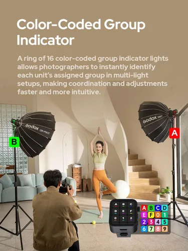 Miniatura 5 de Godox AD100 Pro II AD100Pro II AD100ProII Flash Strobe, 2.4GHz X System+433Mhz Module/2850mAh Batería/2W LED/10 niveles de brillo/490 Pops