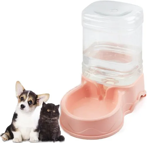 Miniatura 11 de Tazón de alimentación para mascotas y dispensador de agua con contenedor de almacenamiento recargable, autodispensable, comedero para gatos de gran