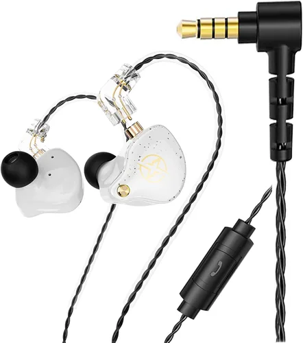 Miniatura 13 de FEDAI DX2 - Auriculares con monitor de oído, sonido superior con cable con controlador dual dinámico, auriculares profesionales con aislamiento