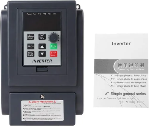 Miniatura 8 de ViaGasaFamido VFD Inversor Variable Frecuencia Drive 1 Fase 220V Entrada 3 Fase 380V Salida AT4-1500X 400Hz 8A Controlador de velocidad del motor