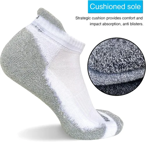 Miniatura 3 de APTYID Calcetines tobilleros acolchados para hombre (6 pares)