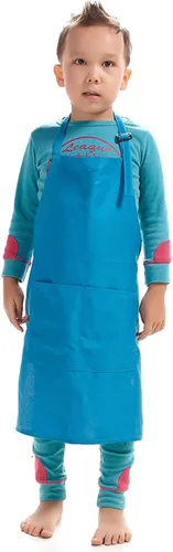 Miniatura 7 de Niños Art Smock Niños Pintura Babero Delantal Kit Artesanía 2 Bolsillos Espaciosos Rojo