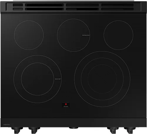 Miniatura 6 de SAMSUNG Rango eléctrico deslizante inteligente a medida de 6.3 pies cúbicos con cámara de horno inteligente y perillas de precisión iluminadas