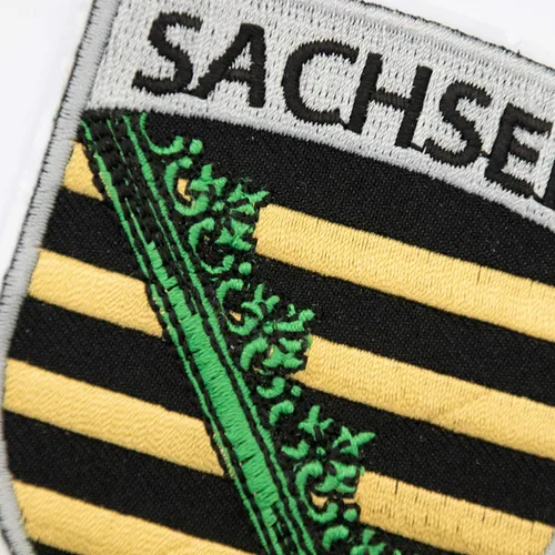 Miniatura 5 de A-ONE - Parches bordados con insignia de la ciudad de Sajonia de Alemania, parches para coser lugares emblemáticos del mundo + pines de bandera