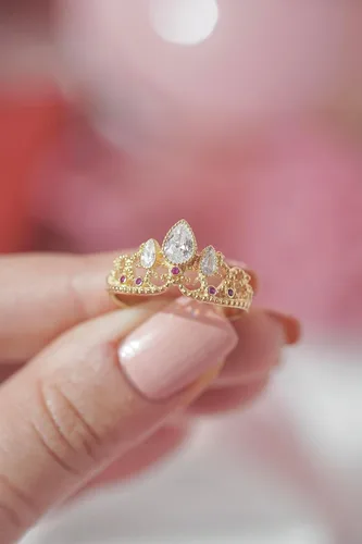 Miniatura 4 de Anillo enredado, anillo de princesa perdida, joyería de cosplay, anillo de princesa, anillo de corona de princesa, anillo de plata de ley 925