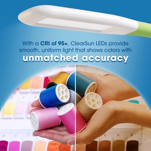 Miniatura 6 de OttLite Organiza la lámpara de escritorio LED con puerto de carga USB, ajustable, luz de escritorio con almacenamiento, multicolor