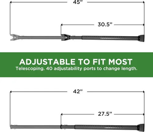 Miniatura 6 de Barra de seguridad para puerta corredera, bloqueo de puerta 2 en 1 ajustable, tope de puerta de seguridad – 40 ajustes diferentes, por Guard Dog
