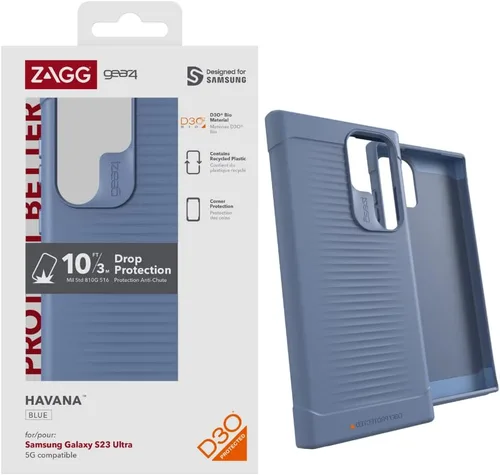 Miniatura 28 de ZAGG Gear4 Santa Cruz Samsung Galaxy S23 Series - Funda para teléfono, protección contra caídas D30 de hasta 13 pies / 13.1 ft, funda transparente
