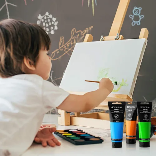 Miniatura 5 de GOTIDEAL - Pintura acrílica sienna tostado, tubos de 4.1 oz, no tóxicas, duradera, para pintor adulto o niño y para lienzo, madera, arcilla, tela