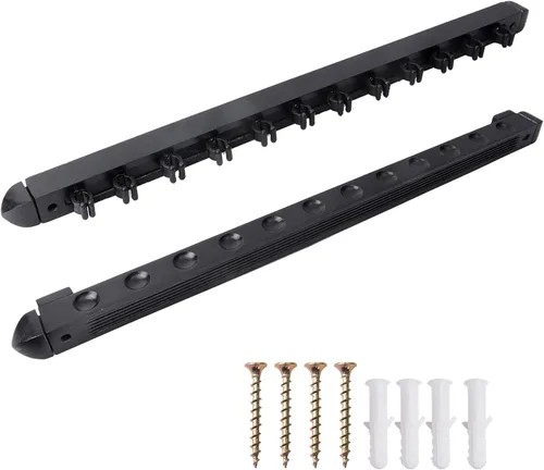 Miniatura 18 de GSE Games & Sports Expert 2-Piece 6/8/12 Billiard Pool Cue Rack Wall Mounted Holders, Billiard Cue Sticks Wall Rack Set