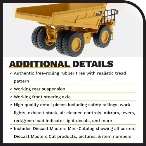 Miniatura 5 de Caterpillar 777D Off Highway Truck Core Classics Series Vehículo