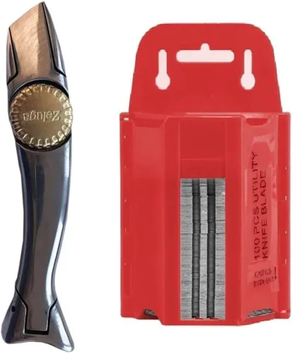 Miniatura 6 de Zeluga 19-101 Cuchillo de vinilo de seguridad con doble imán y 2 muescas