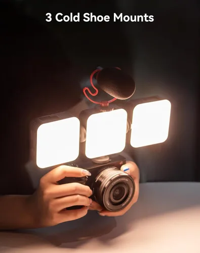 Miniatura 8 de SmallRig P96 Luz de Vídeo LED, Luces de Cámara Portátiles, 96 Perlas LED para Iluminación de Vídeos Fotográficos, Recargable 2200mAh CRI 95+