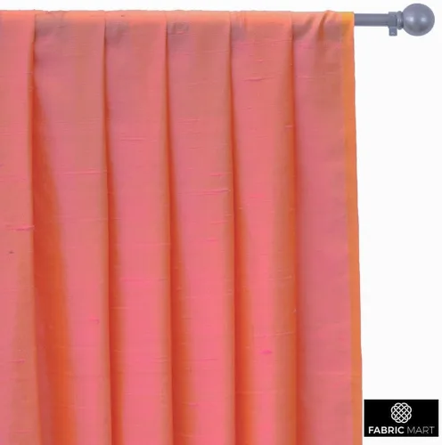 Miniatura 5 de Fabric Mart Direct The Yard, tela Dupioni de seda rosa, oro por The Yard, 2 yardas continuas 41 pulgadas de ancho Slubbed Dupioni Silk Solid