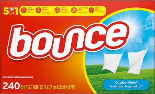 Miniatura 7 de Bounce - Hojas suavizantes de ropa con aroma fresco al aire libre, 240