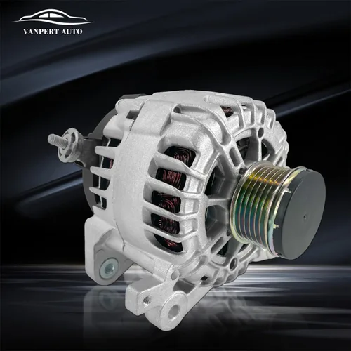 Miniatura 6 de Alternador de 12V 120A 23100-4BA0A compatible con Nissan Rogue L4 2.5L para Nissan XTrail 2.5L L4 2014-2018 6 ranuras CW ventilador interno