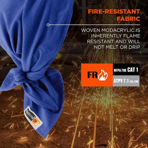Miniatura 3 de Ergodyne Chill Its 6710FR - Trapo de rocío refrescante, resistente al fuego, cristales de polímero evaporativos para alivio de enfriamiento