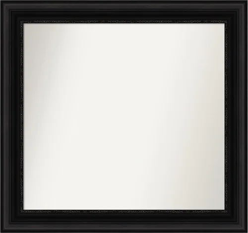 Miniatura 509 de Amanti Art Espejo personalizado, espejo de baño negro puente, espejo de pared o espejo de tocador de baño sobre el fregadero (26 x 26 pulgadas)