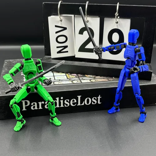 Miniatura 4 de EIMONEY 12 Figuras de Acción T-13 de Montaje Completado Impresas en 3D Multi-Articuladas Móviles, Figuras de Acción Lucky 13, Maniquí