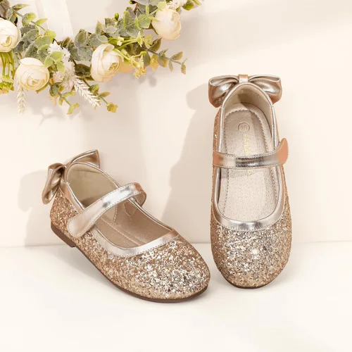 Miniatura 7 de PANDANINJIA Zapatos planos de ballet Mary Jane para niña pequeña, con lazo y flores, para boda, fiesta, bailarina