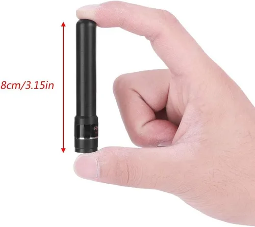 Miniatura 5 de SMA - Antena macho de 144-430 MHz, antena de radio bidireccional, repuesto de doble banda, antena corta Walkie Talkie para VX1R, VX2R, THG71A