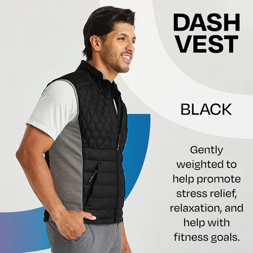 Miniatura 2 de PYVOT Chaleco Acolchado con Peso Dash para Hombre, Ropa Inspirada en Manta Pesada para Problemas Sensoriales