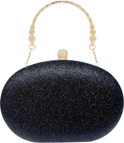 Miniatura 4 de SH Bolsos de mano para mujer, bolso formal de noche con diamantes de imitación, bolsos brillantes para boda, fiesta, cóctel, baile de graduación
