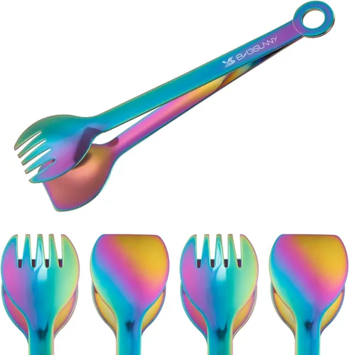 Miniatura 7 de MSY BIGSUNNY - Juego de 4 pinzas pequeñas de acero inoxidable, 6 pulgadas (6.0 in, plateado)