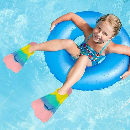Miniatura 3 de Aletas de entrenamiento de natación para jóvenes, aletas cortas profesionales duraderas para jóvenes, aletas cortas de natación para adultos, aletas