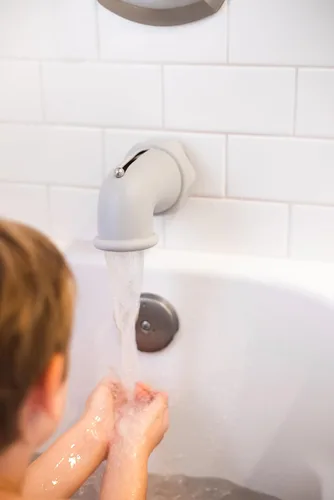Miniatura 9 de Ubbi Cubierta de seguridad para grifo de bañera para bebé o niño pequeño, color gris
