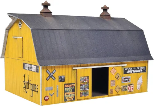 Miniatura 2 de Walthers Cornerstone Antiques Barn 933-3339 HO Scale Model Railroad - Kit de estructura