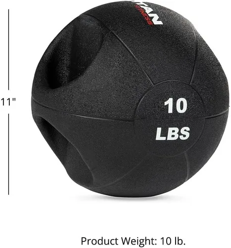 Miniatura 4 de Titan Fitness Bola medicinal de doble agarre
