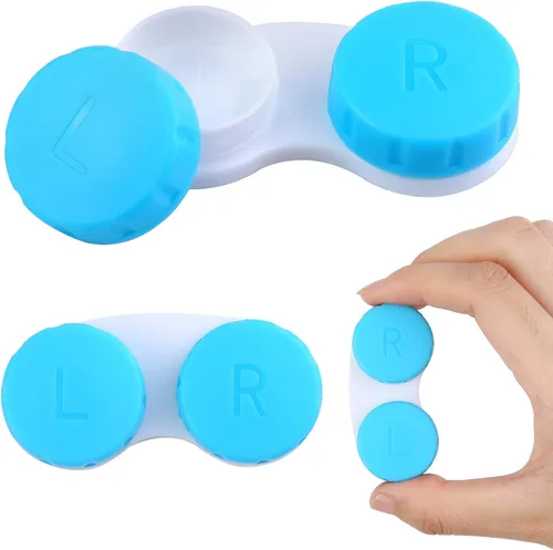 Miniatura 4 de Elcoho Paquete de 24 fundas para lentes de contacto, caja para lentes de contacto, ojos izquierdos/derechos, 4